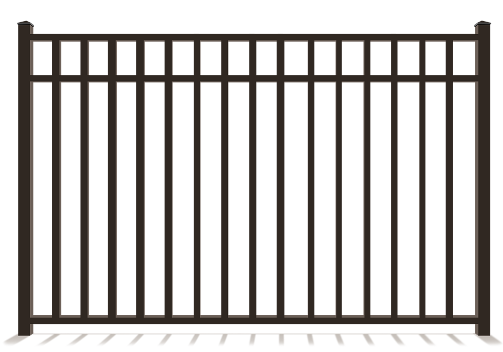 3-rail aluminum fence contractor in Lake County, IL