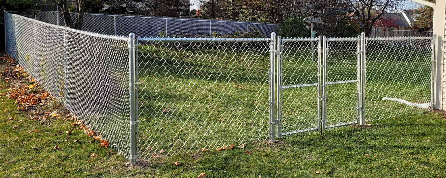 Chain Link fence installed in Lake County, IL