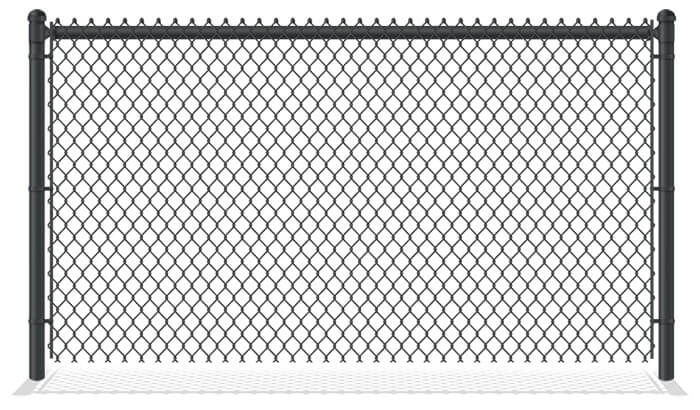 Black PVC-Coated Chain Link Fence in Lake County, IL