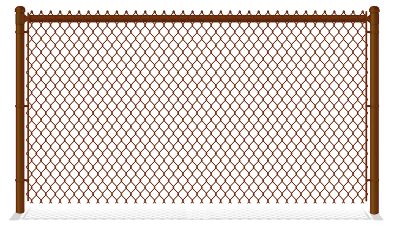 Brown PVC-Coated Chain Link Fence in Lake County, IL