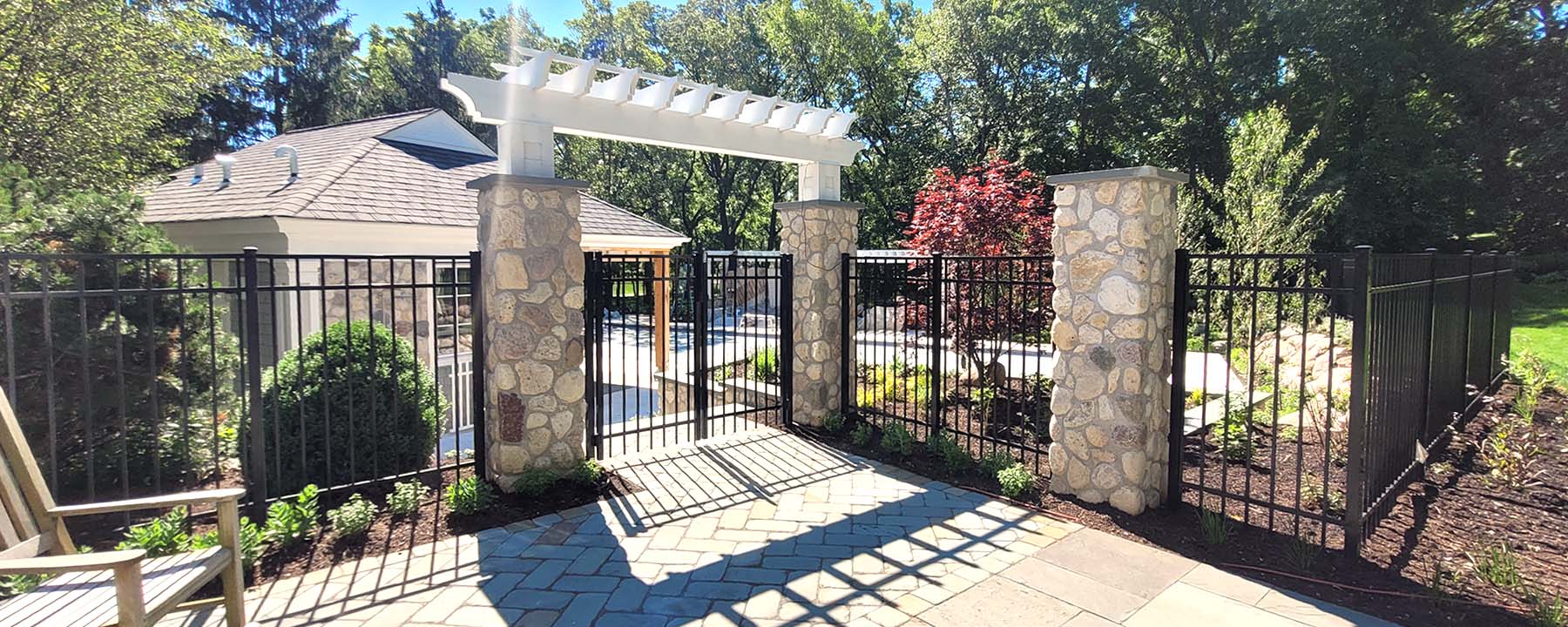 Commercial fence installed in Lake County, IL