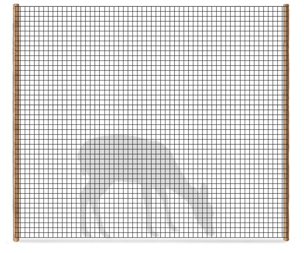8 foot deer fence in the Lake County, IL area.