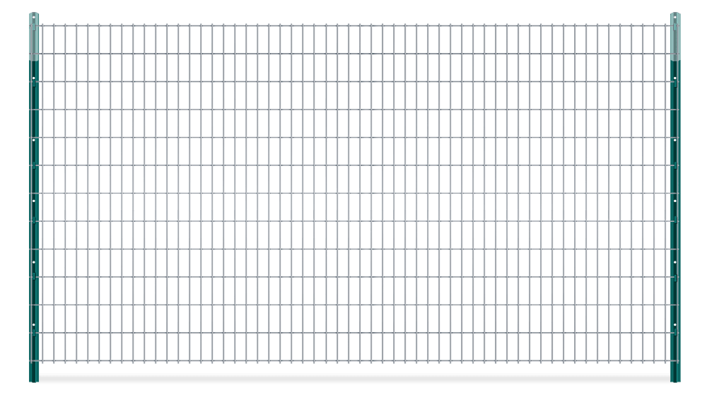 Wire Mesh T-post fence with H-brace for farms in the Lake County, IL area.