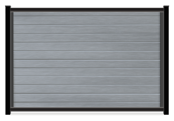 FenceTrac Harbour Grey mixed material fence