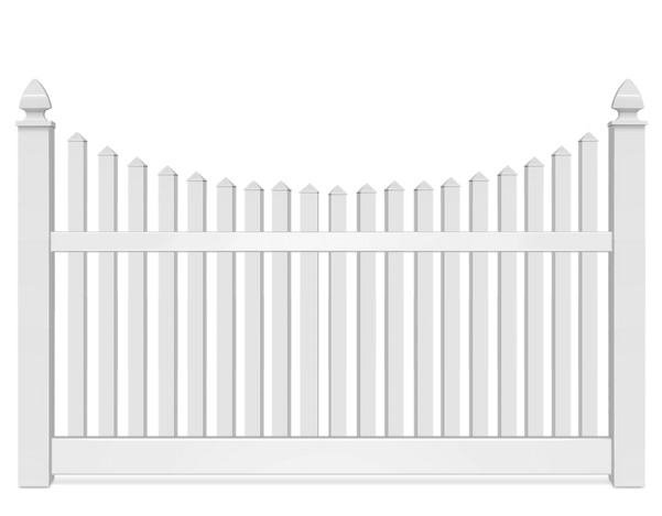 Vinyl Scalloped fence contractor in Lake County, IL