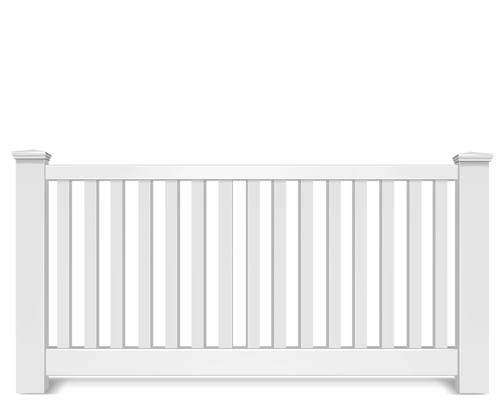 Vinyl picket fence contractor in Lake County, IL