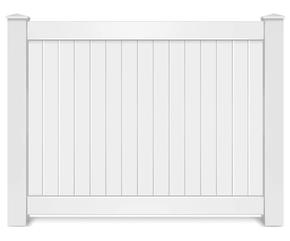 Vinyl full privacy fence contractor in Lake County, IL