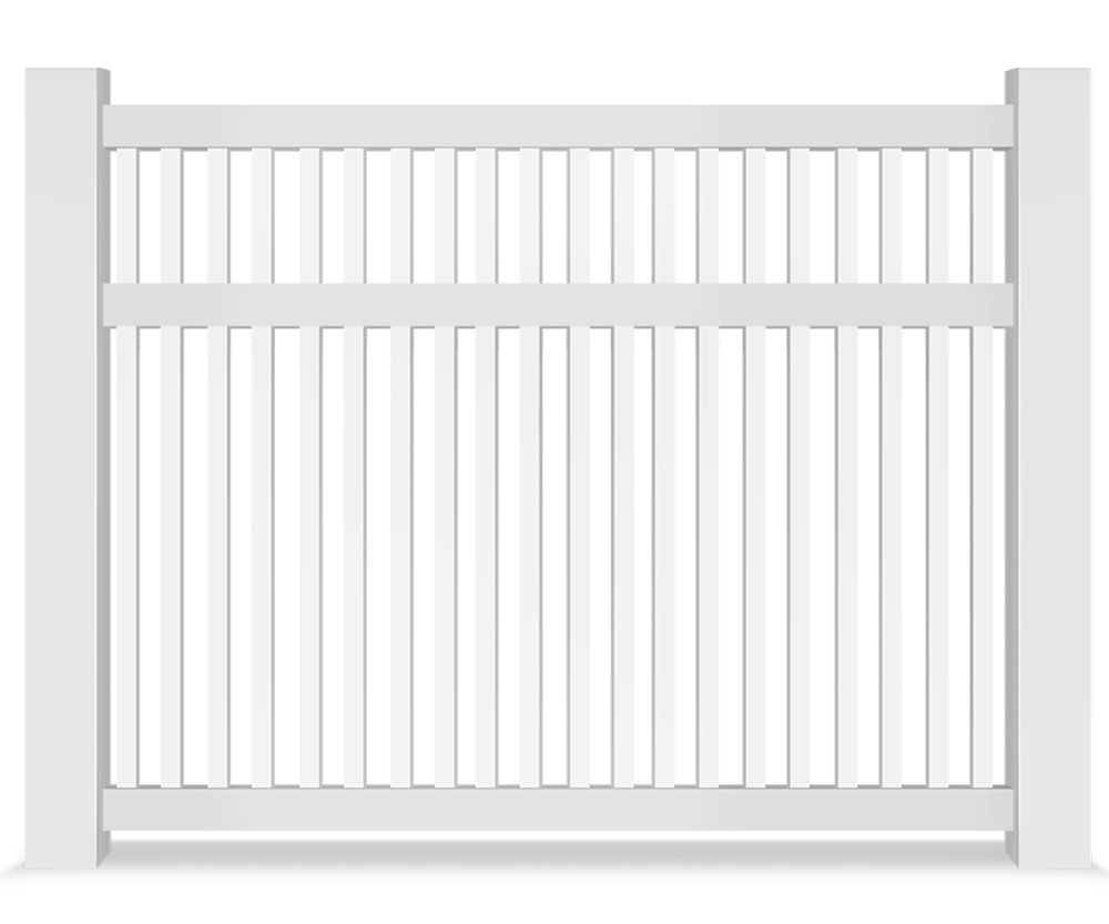 Vinyl semi-privacy fence contractor in Lake County, IL