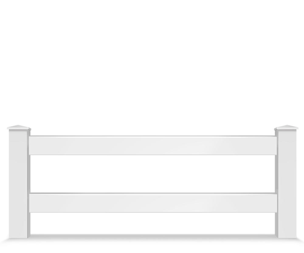 Vinyl split rail farm fence contractor in Lake County, IL