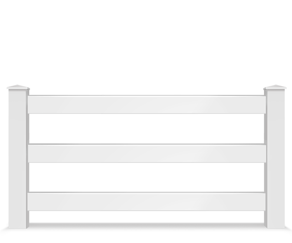 Vinyl split rail farm fence contractor in Lake County, IL