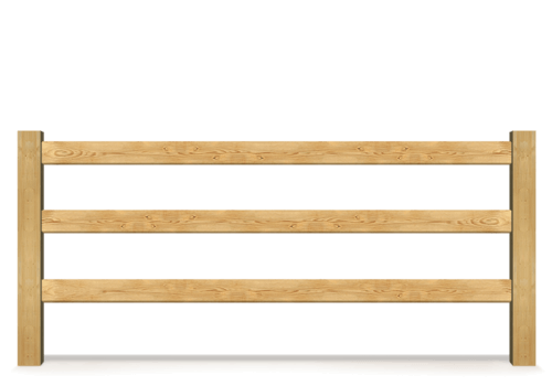 Post & Board wood fence in Lake County, IL