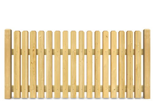 Residential Picket wood fence in Lake County, IL