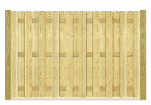 Shadowbox wood fence in Lake County, IL