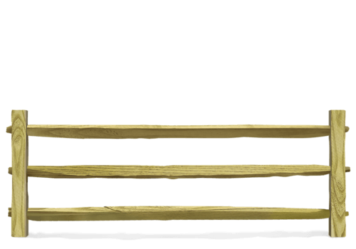 Split Rail wood fence in Lake County, IL