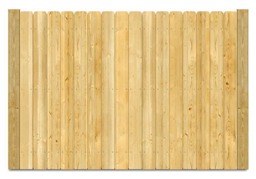 Stockade wood fence in Lake County, IL