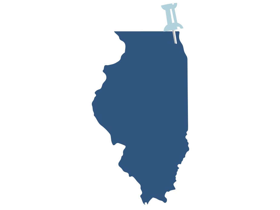 Fence company service area in Lake County, IL